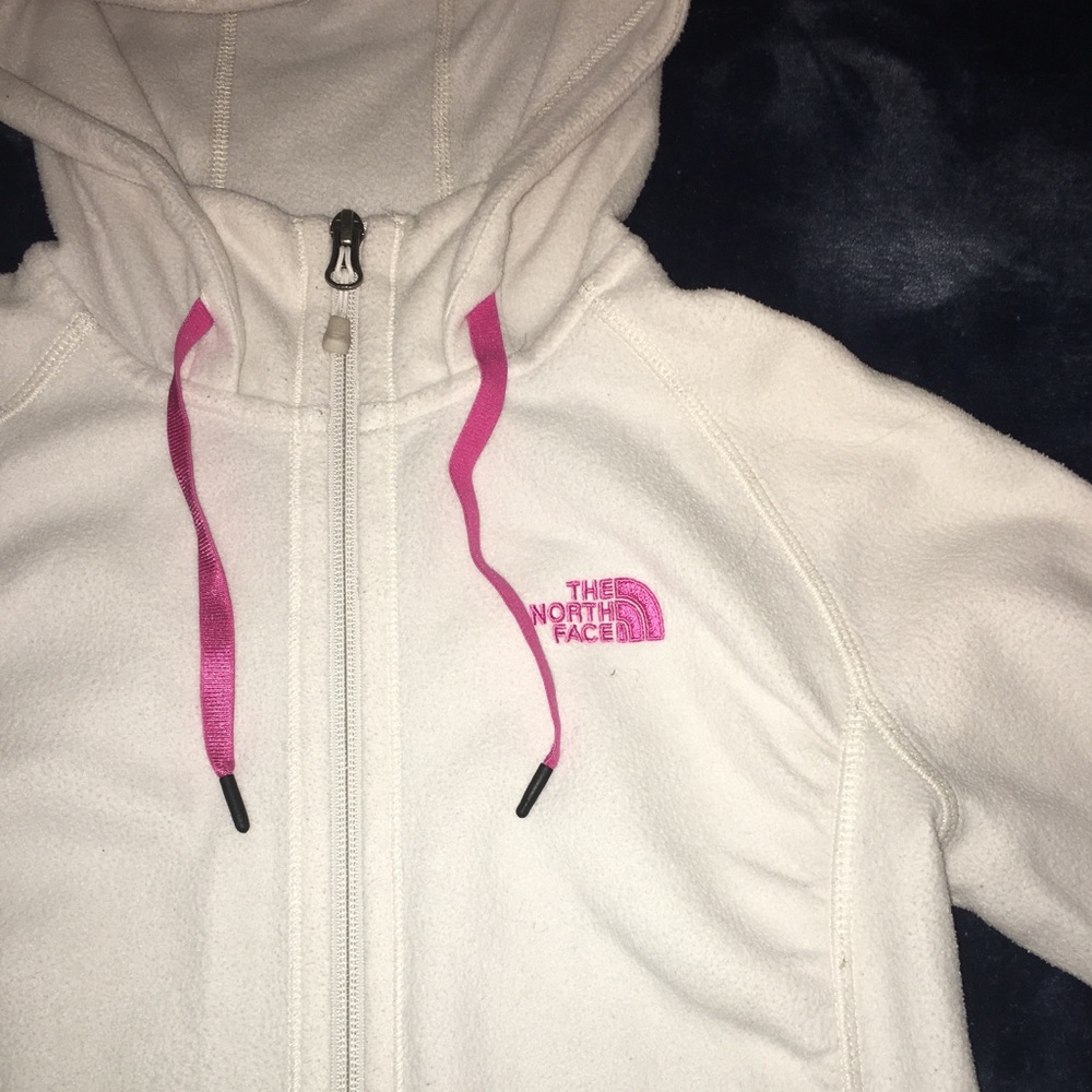 White North Face sweater